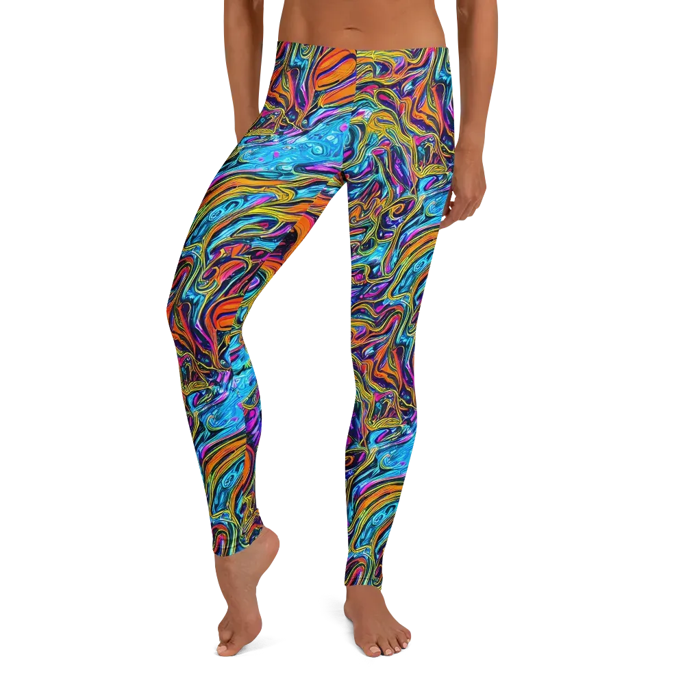 Vivid Gyre on Leggings — Front