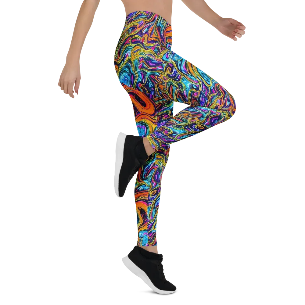 Vivid Gyre on Leggings — Right