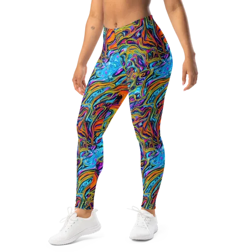 Vivid Gyre on a Leggings