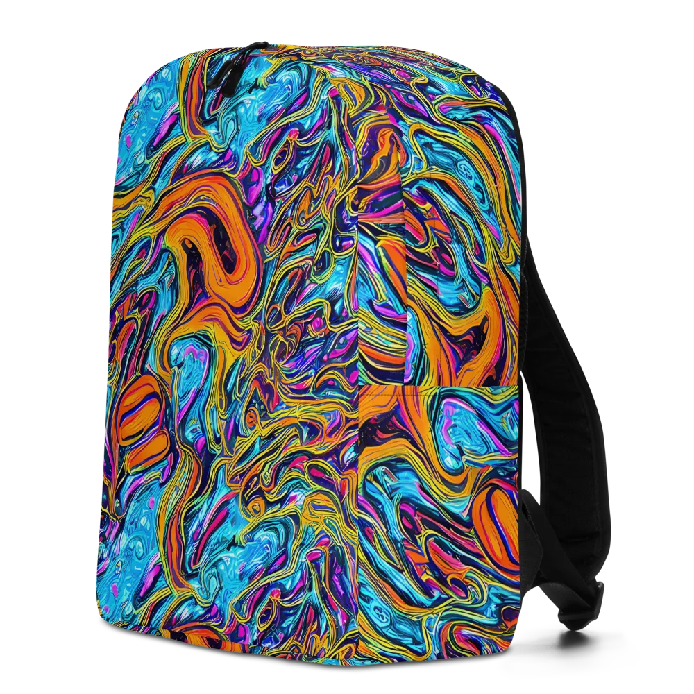 Vivid Gyre on Minimalist Backpack — Left