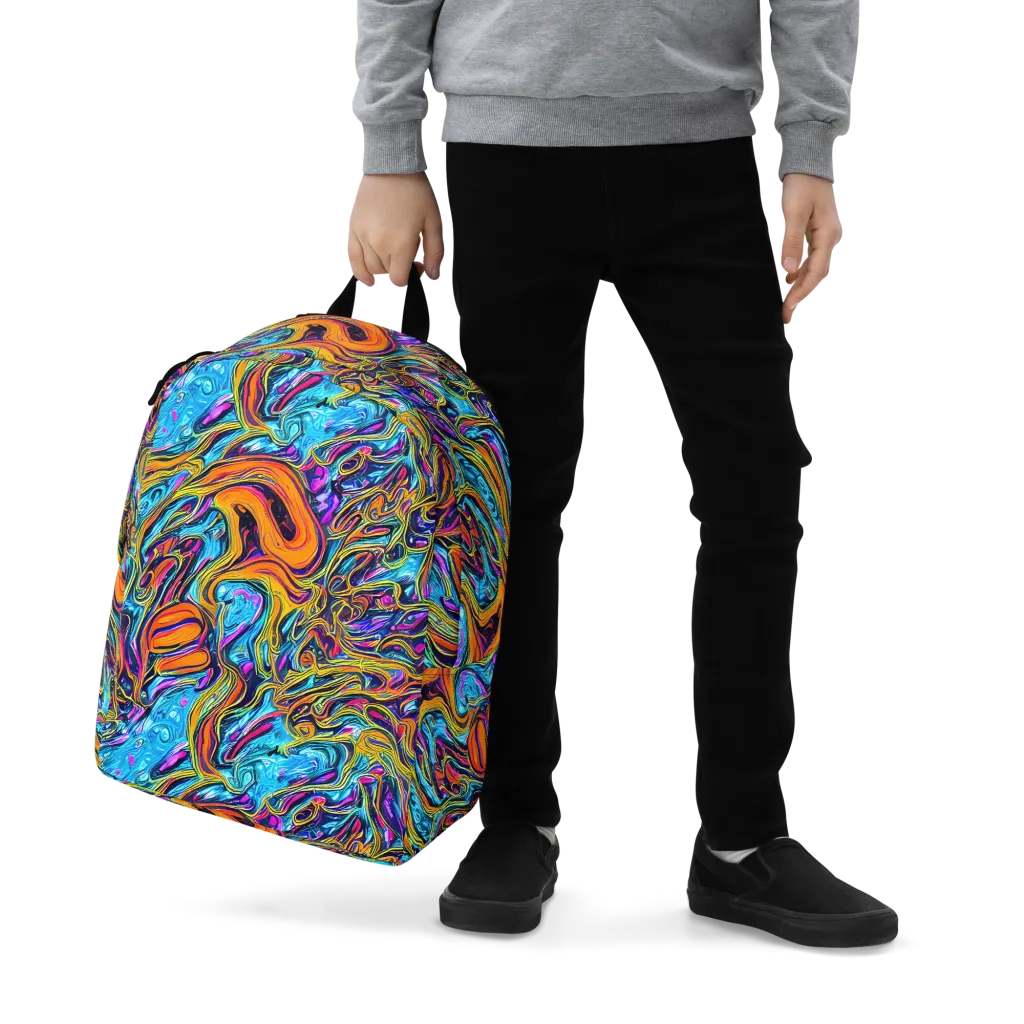 Vivid Gyre on Minimalist Backpack — Zoomed-in
