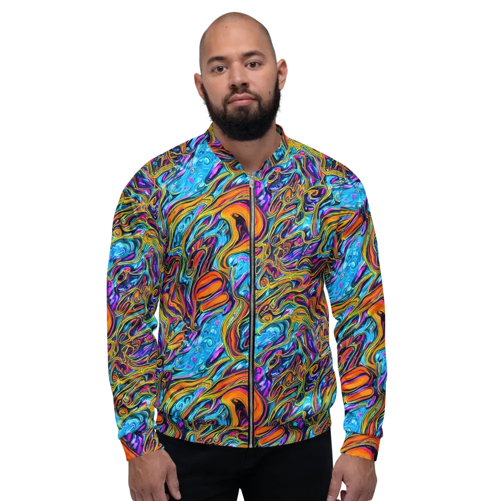 Vivid Gyre on Bomber Jacket — Front