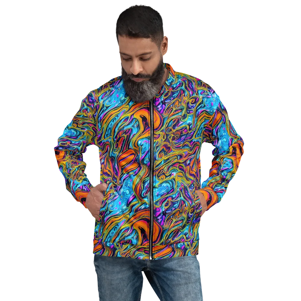 Vivid Gyre on Bomber Jacket — Front