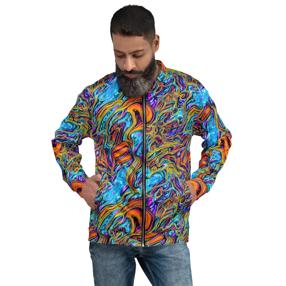 Vivid Gyre on Bomber Jacket — Front