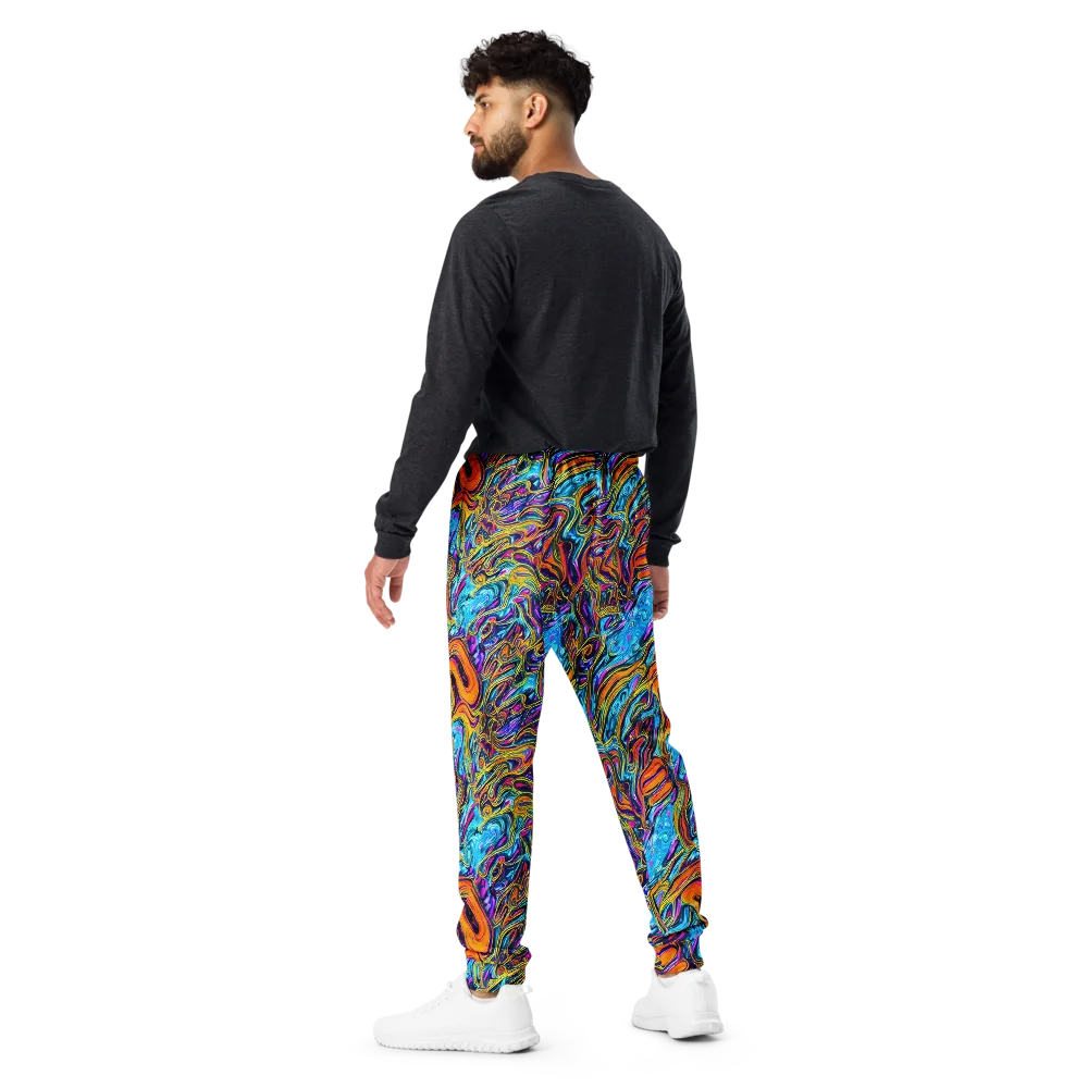 Vivid Gyre on Men's Joggers — Back