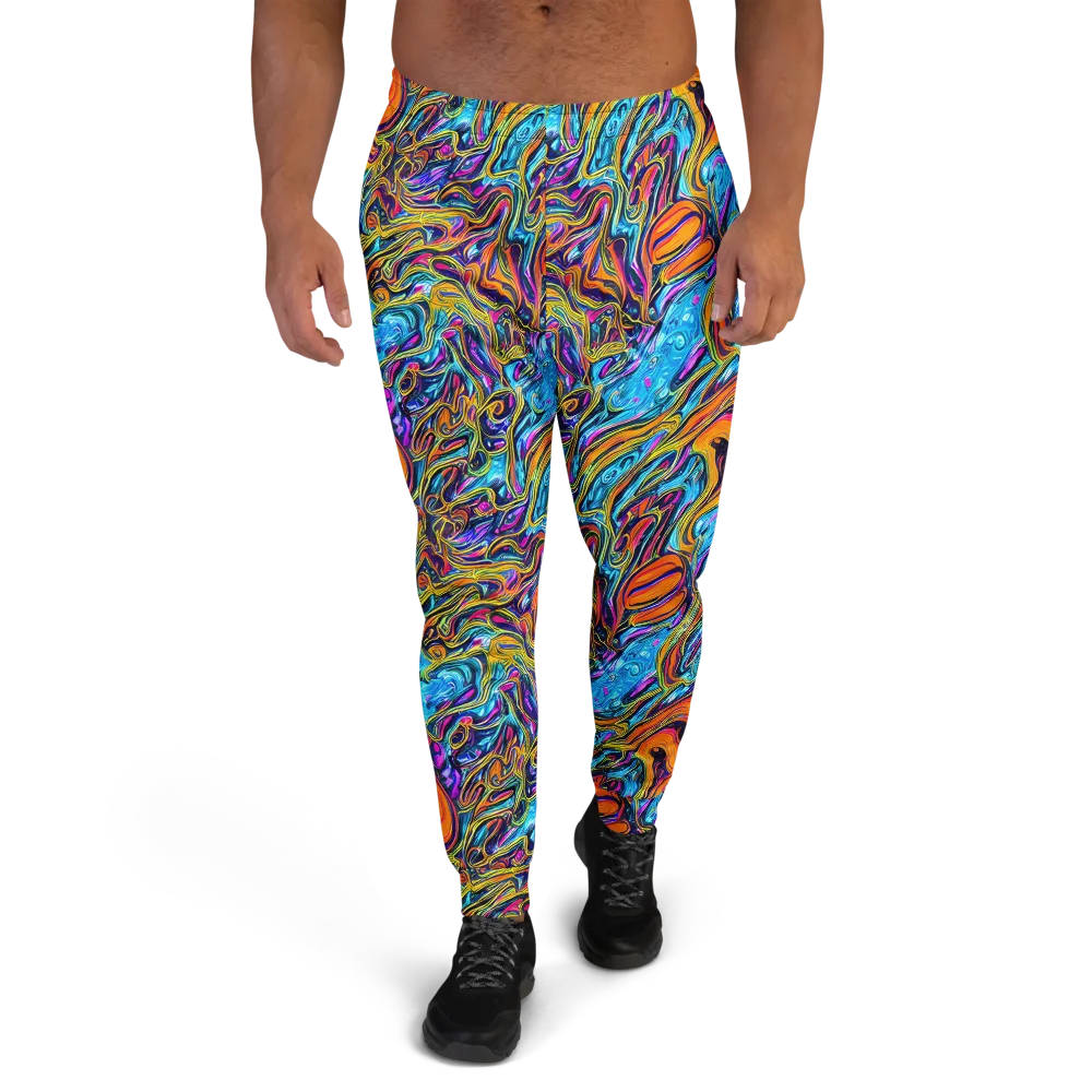 Vivid Gyre on Men's Joggers — Front