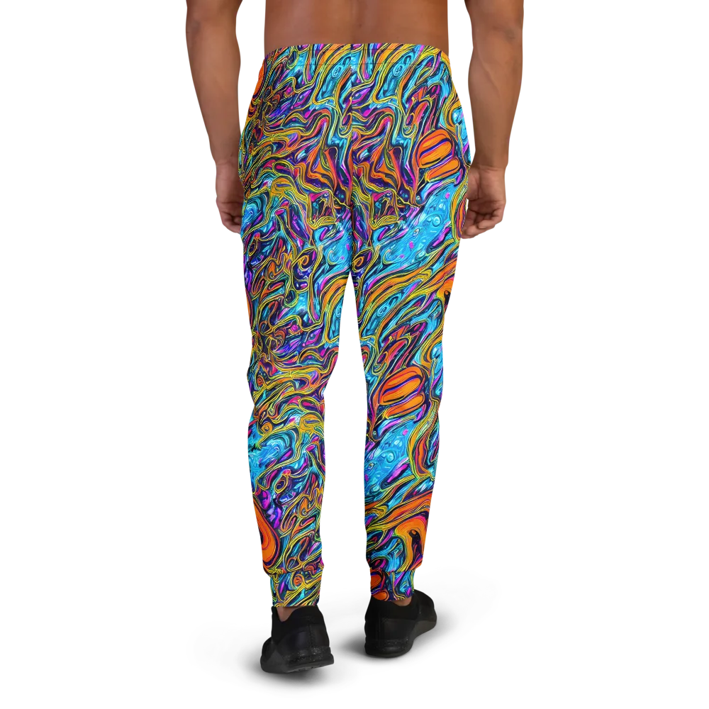 Vivid Gyre on Men's Joggers — Back