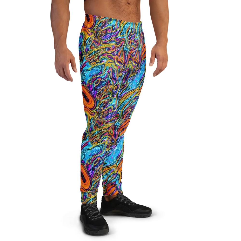 Vivid Gyre on Men's Joggers — Right