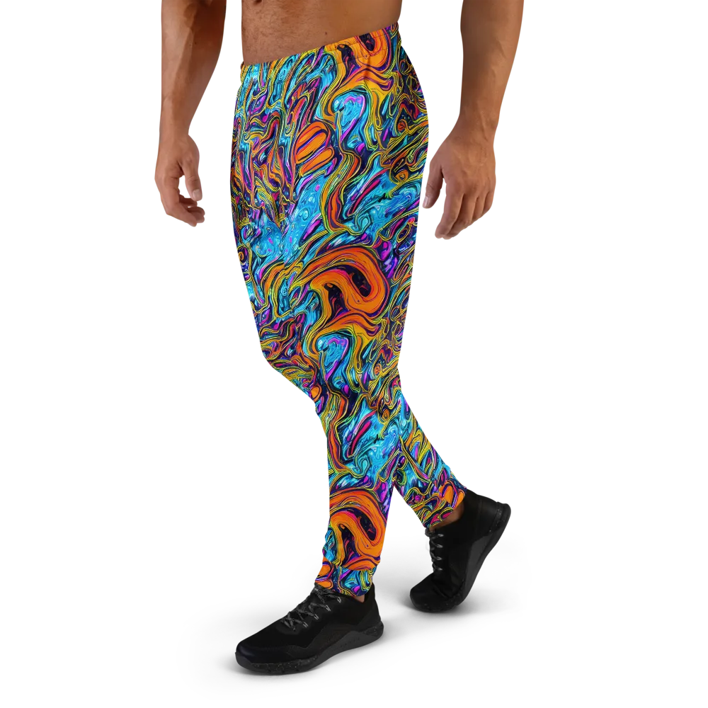 Vivid Gyre on Men's Joggers — Left