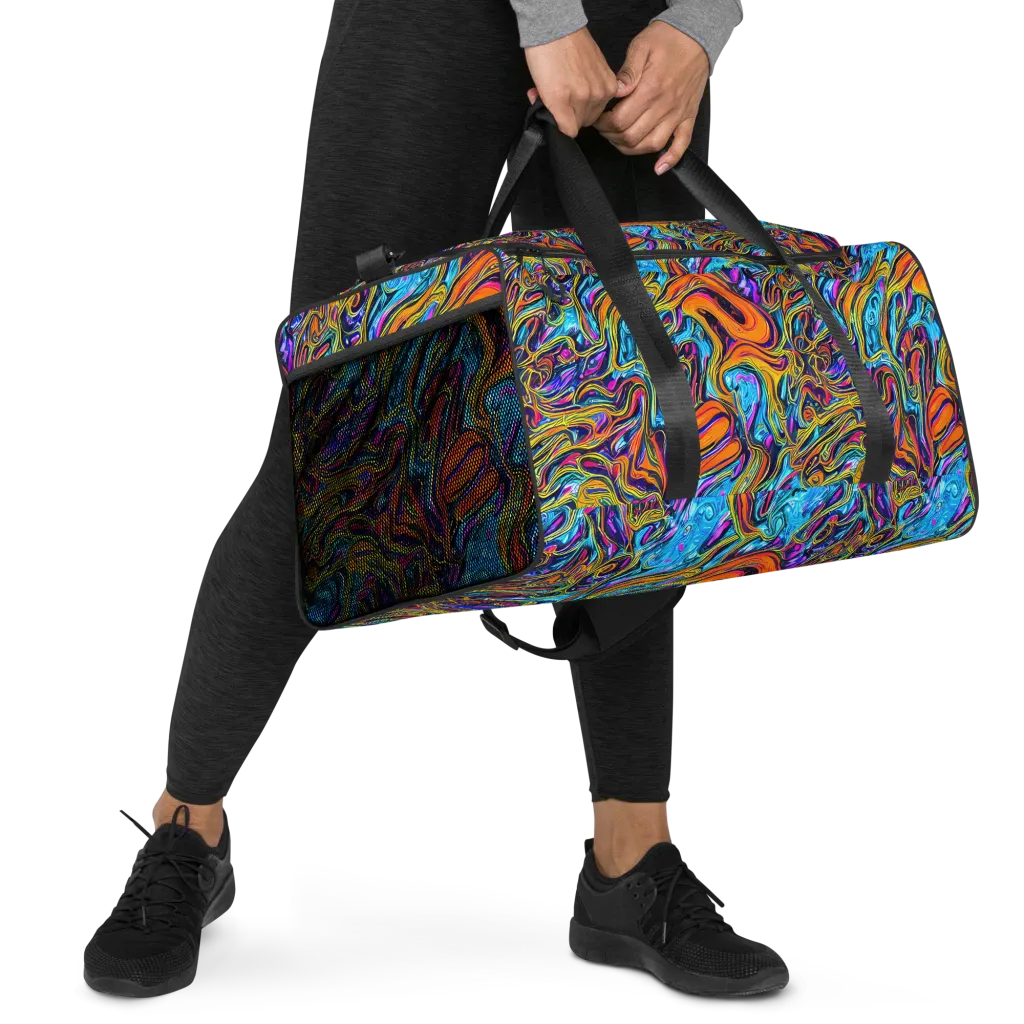 Vivid Gyre on Duffle Bag — Right Front