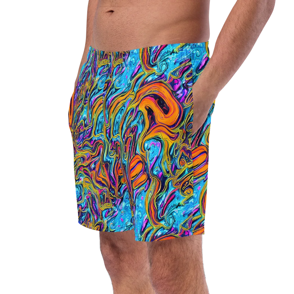 Vivid Gyre on Swim Trunks — Left Front