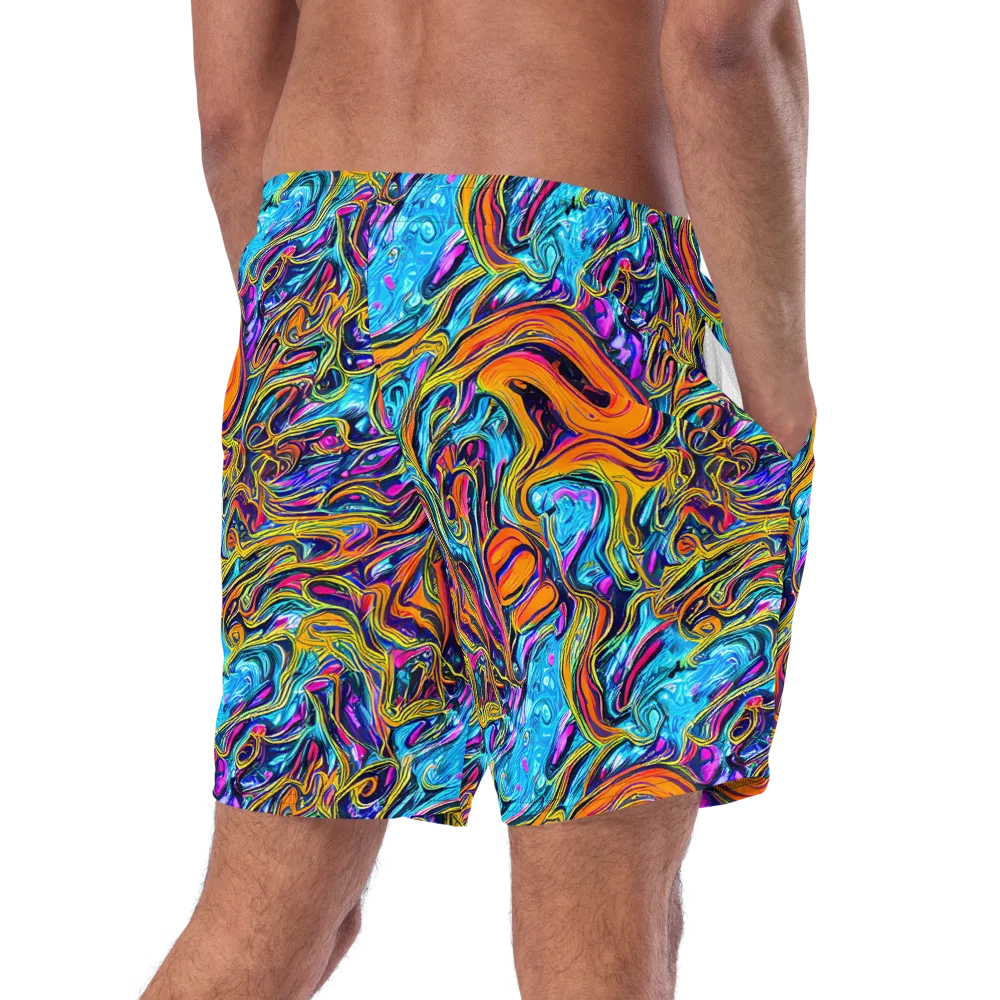 Vivid Gyre on Swim Trunks — Right Back
