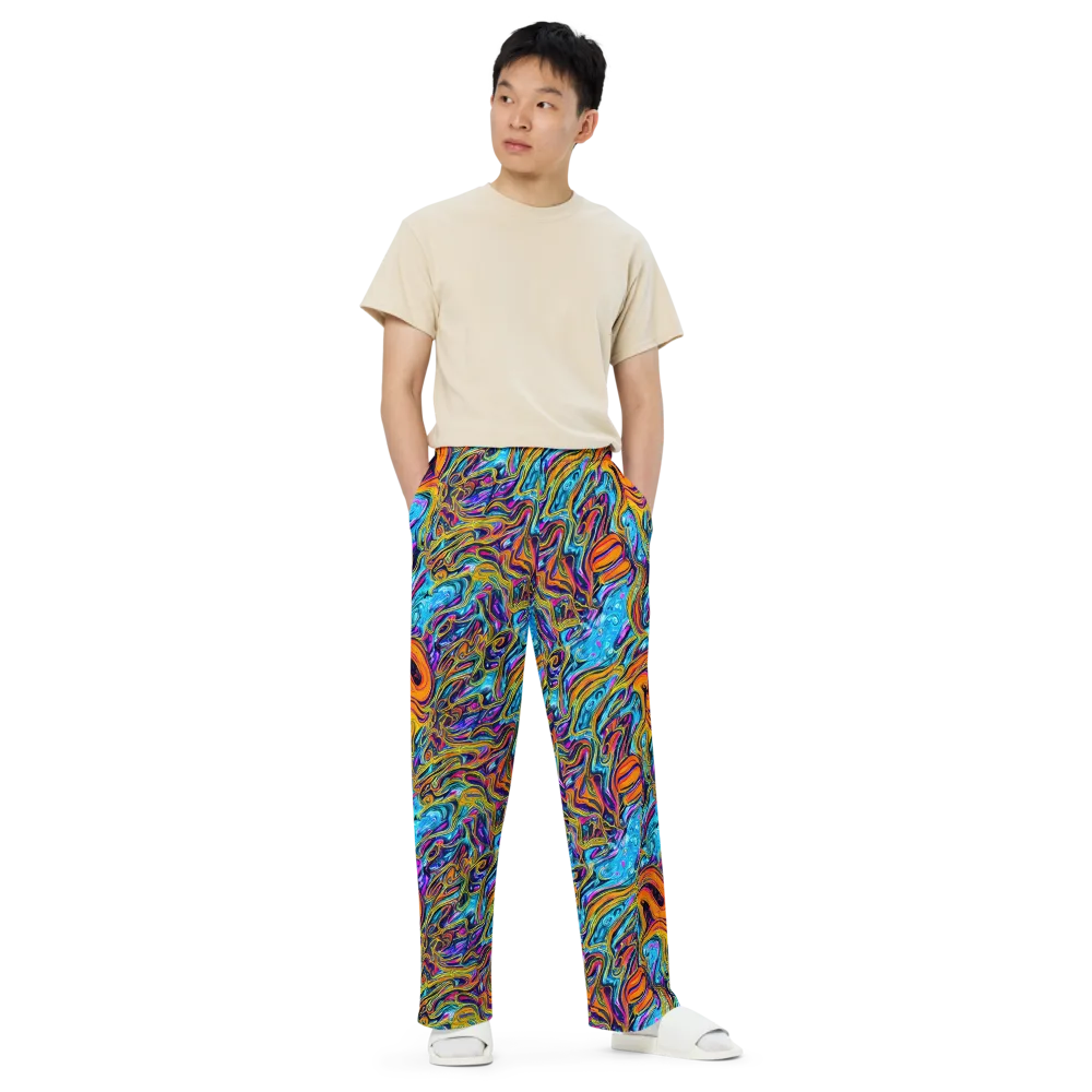 Vivid Gyre on Wide-Leg Pants — Front