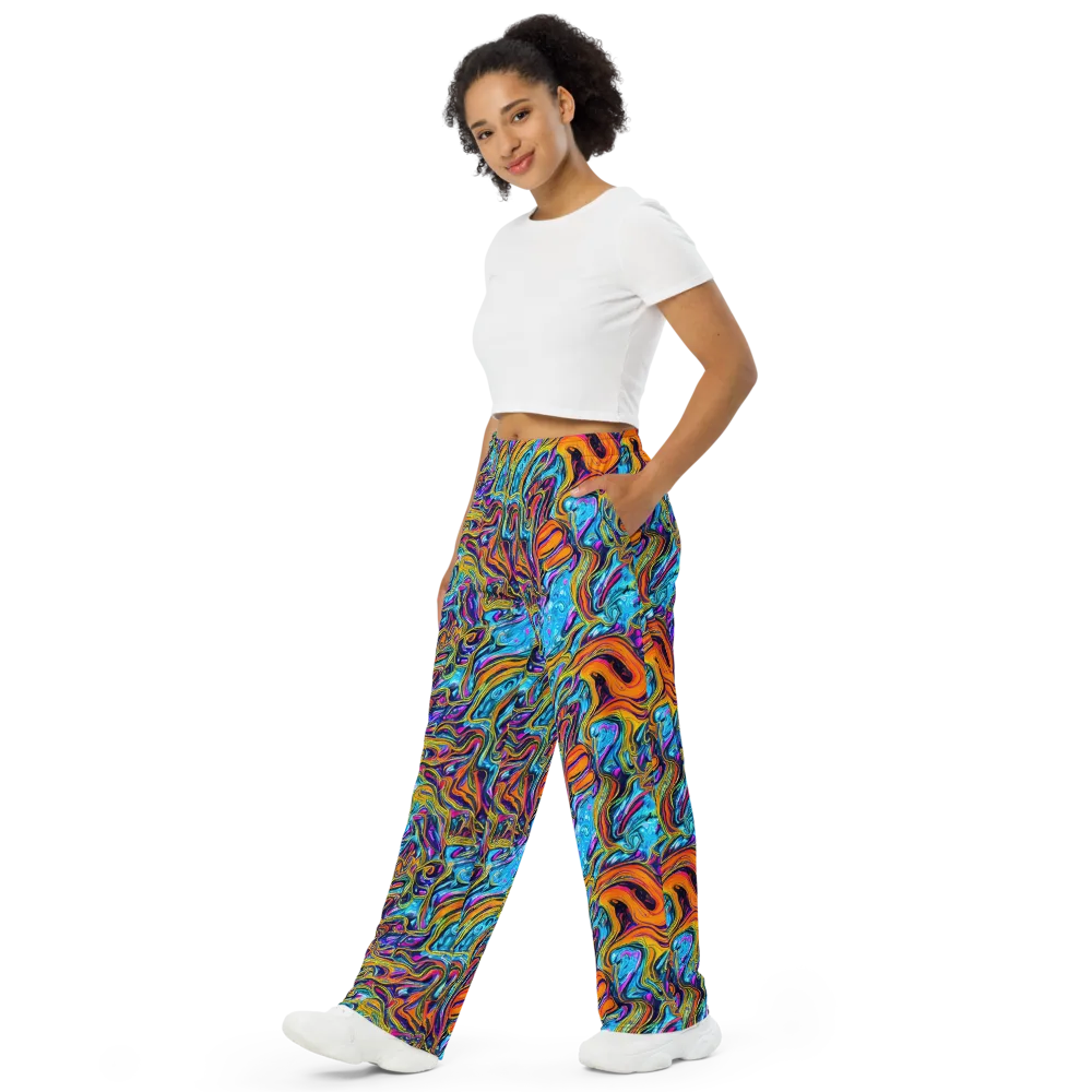 Vivid Gyre on Wide-Leg Pants — Left Front