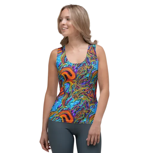 Vivid Gyre on a Women's Tank Top