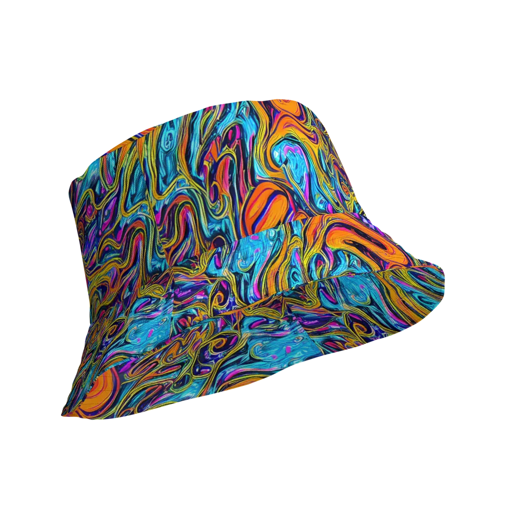 Vivid Gyre on Reversible Bucket Hat — Product details Outside