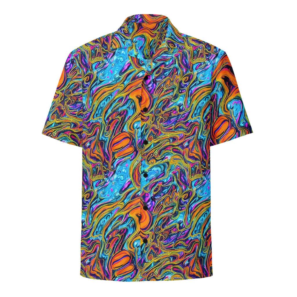 Vivid Gyre on Button Shirt — Front