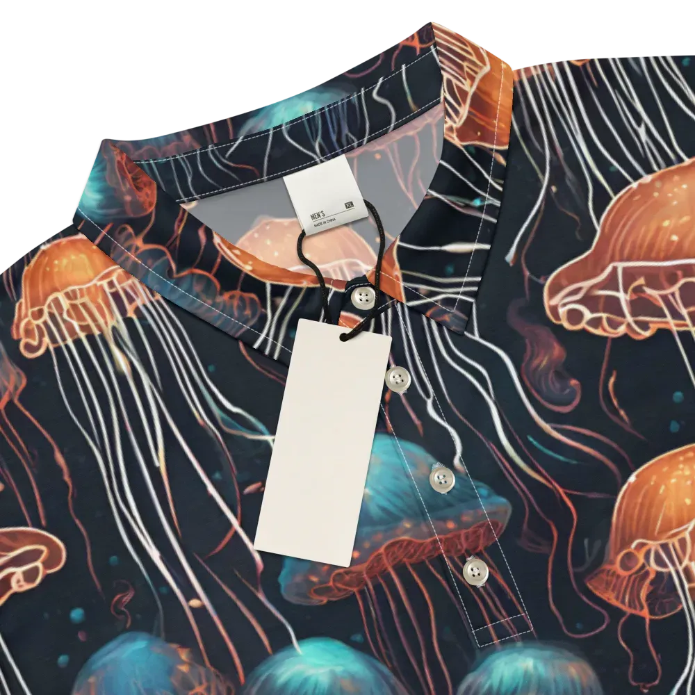 Ocean After Dark on Men's Slim Fit Polo Shirt — Product details