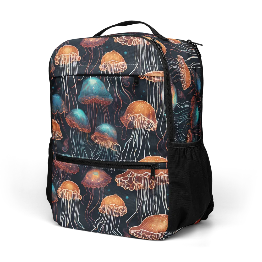 Ocean After Dark on Utility Backpack — Left Front