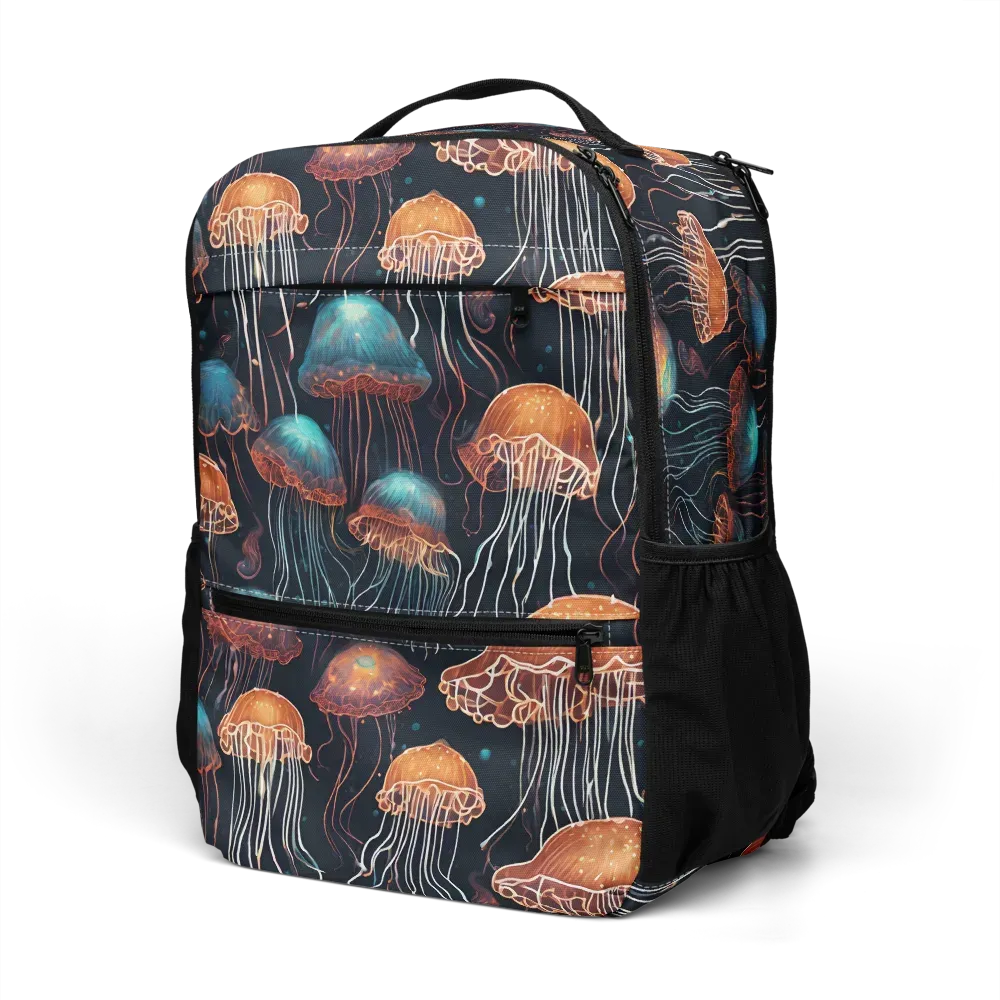 Ocean After Dark on Utility Backpack — Left Front