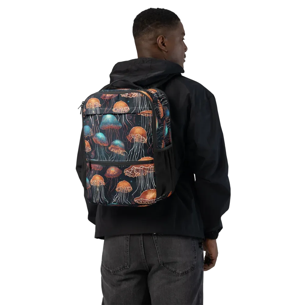 Ocean After Dark on Utility Backpack — Back