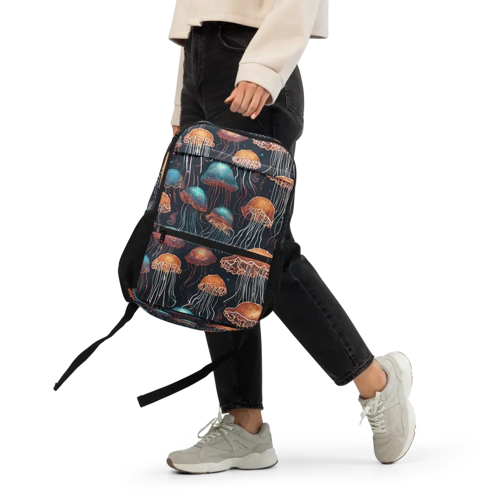 Ocean After Dark on Utility Backpack — Front