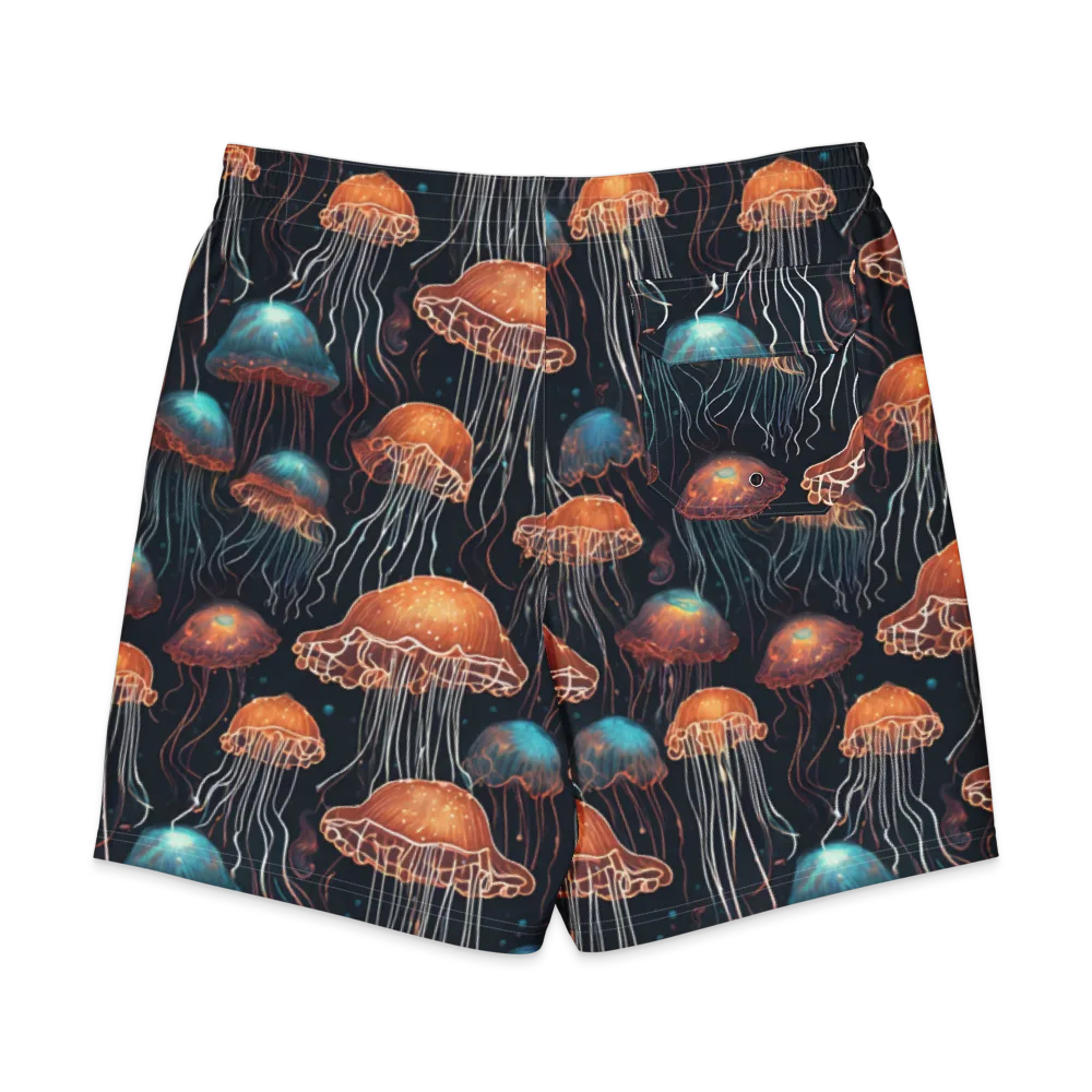 Ocean After Dark on Men's Board Shorts — Back