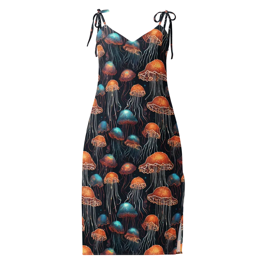 Ocean After Dark on Slip Dress — Front