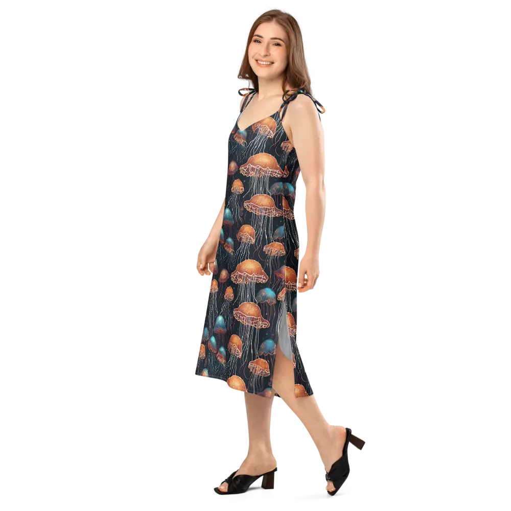 Ocean After Dark on Slip Dress — Left Front