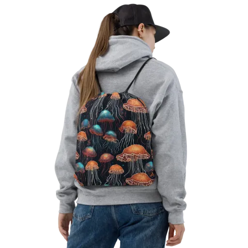 Ocean After Dark on a Drawstring Bag