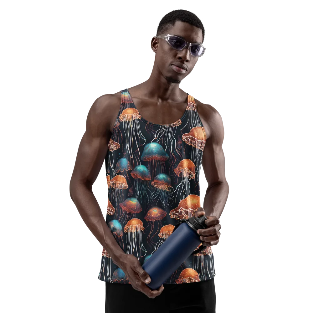 Ocean After Dark on Men's Tank Top — Front
