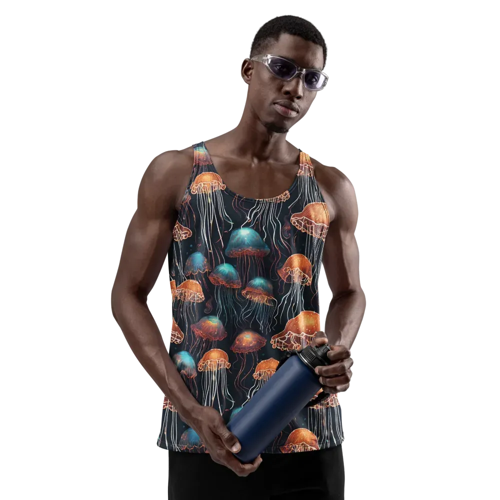 Ocean After Dark on Men's Tank Top — Front