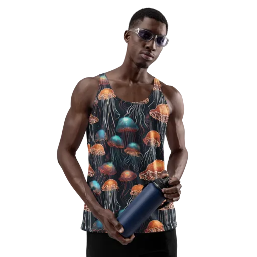Ocean After Dark on a Men's Tank Top