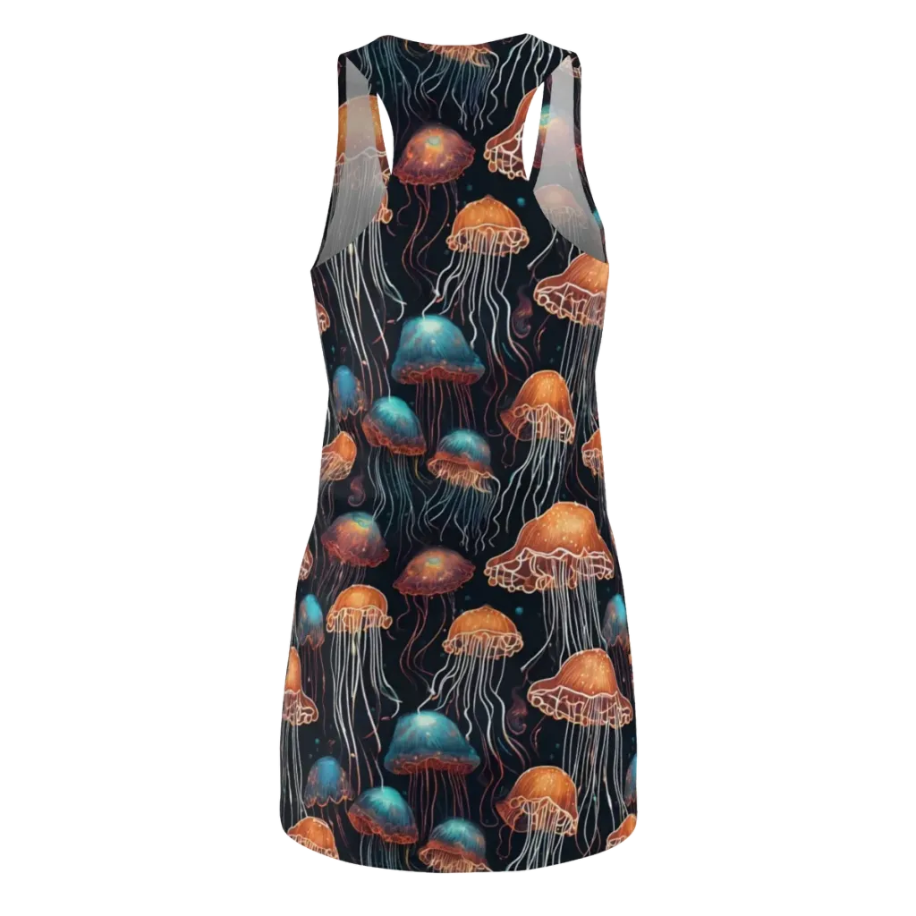 Ocean After Dark on Racerback Dress — Back