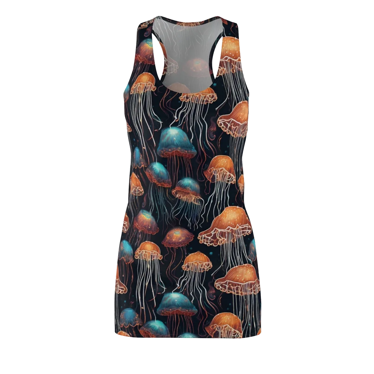 Ocean After Dark on Racerback Dress — Front