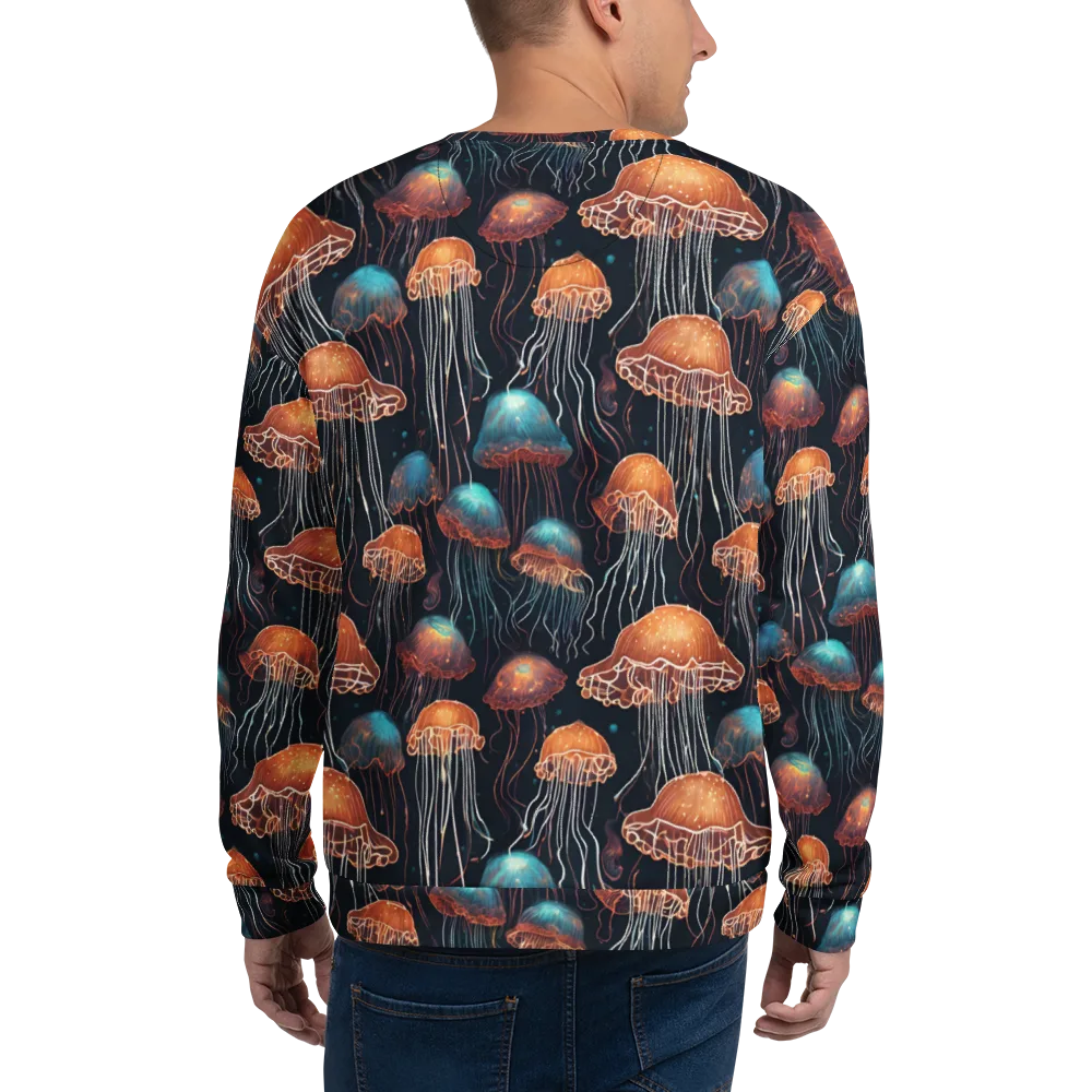 Ocean After Dark on Sweatshirt — Back