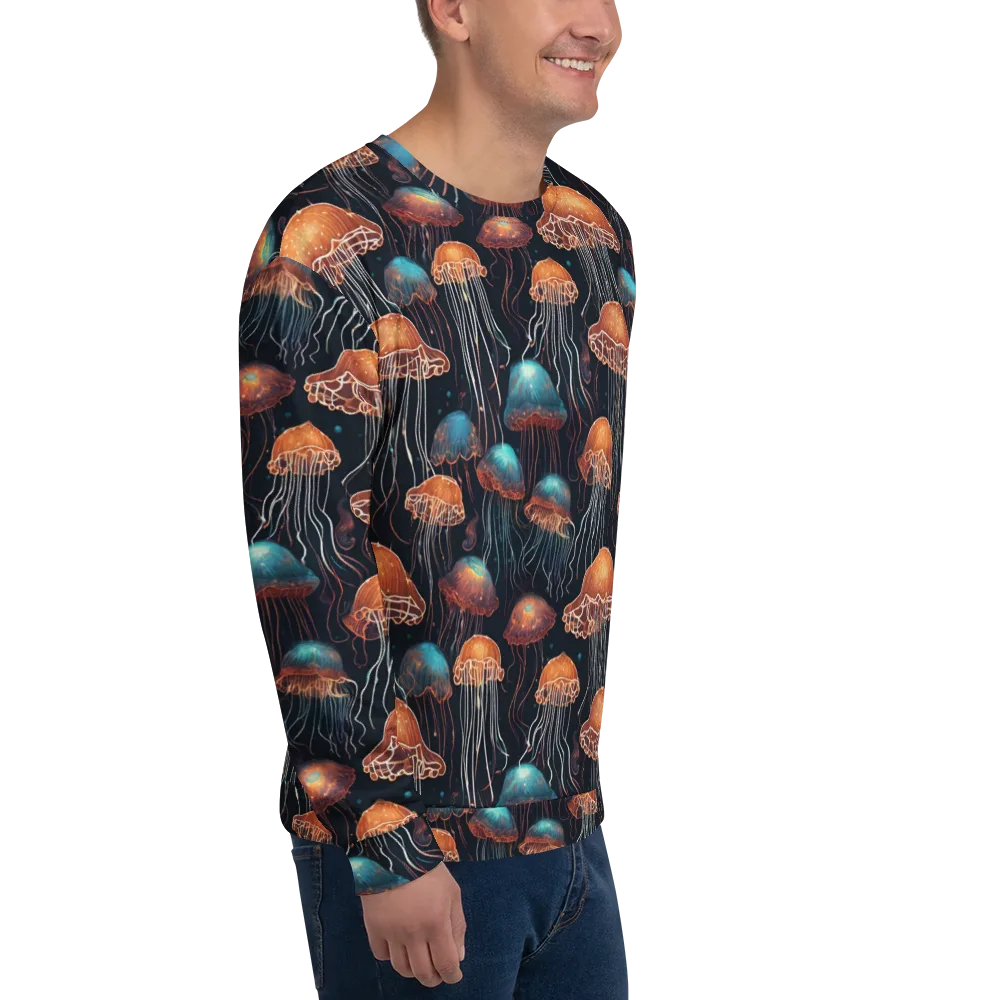 Ocean After Dark on Sweatshirt — Right Front