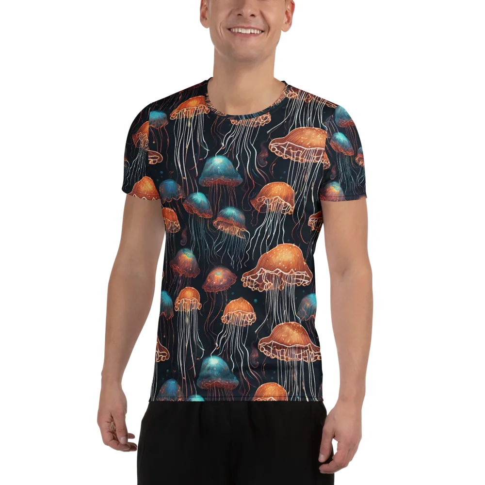 Ocean After Dark on Men's Athletic T-Shirt — Front