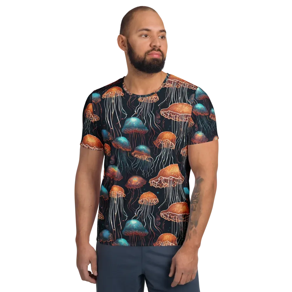 Ocean After Dark on Men's Athletic T-Shirt — Front