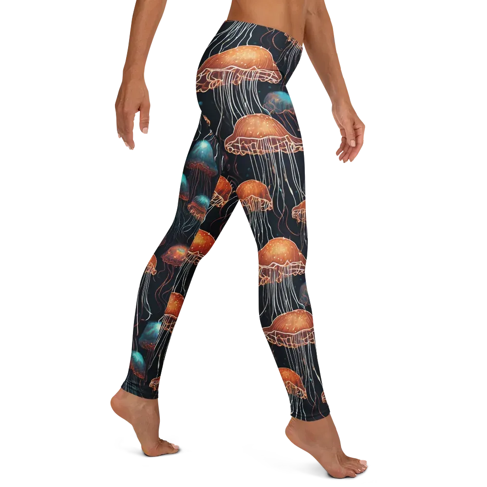 Ocean After Dark on Leggings — Right
