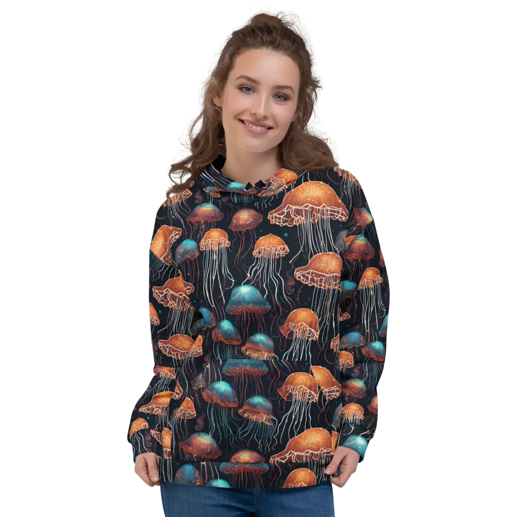 Ocean After Dark on Hoodie — Front