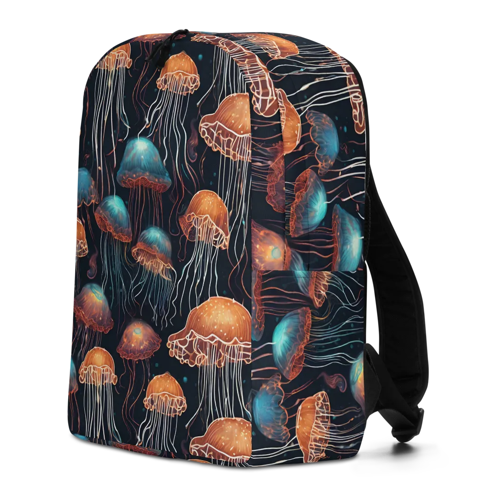 Ocean After Dark on Minimalist Backpack — Left