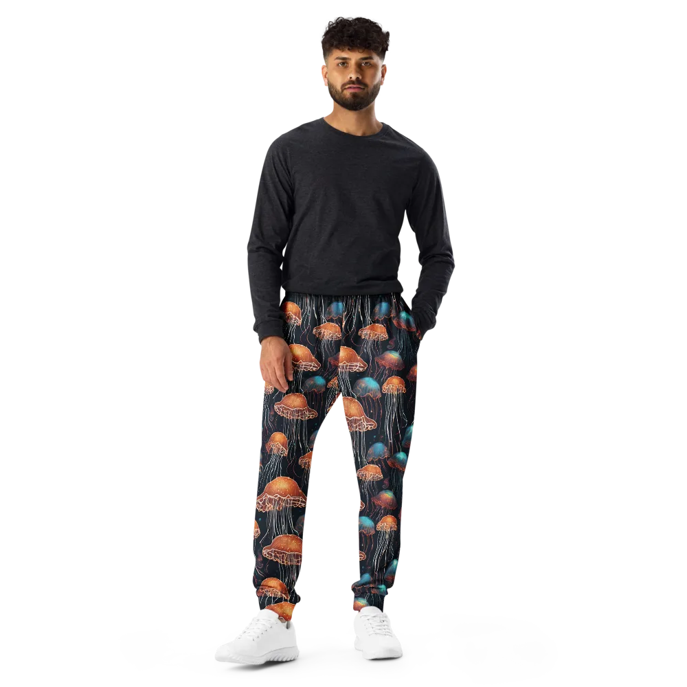 Ocean After Dark on Men's Joggers — Front