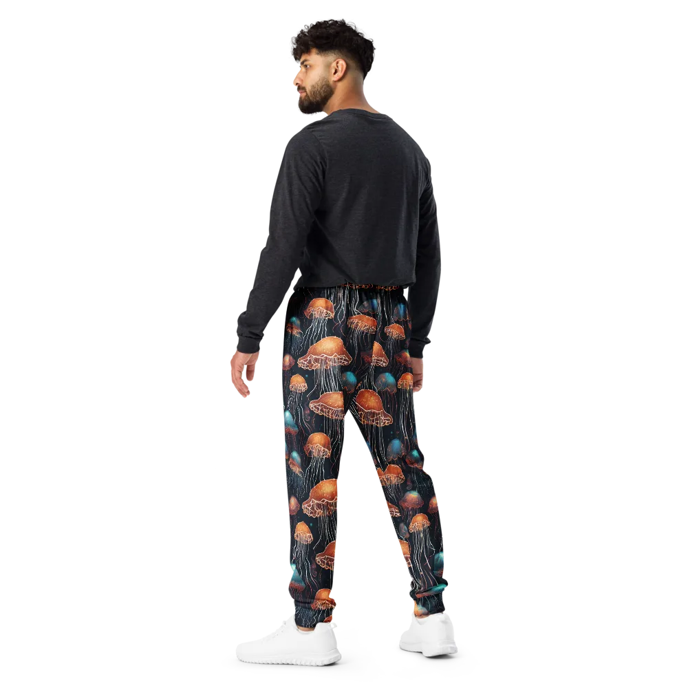 Ocean After Dark on Men's Joggers — Back