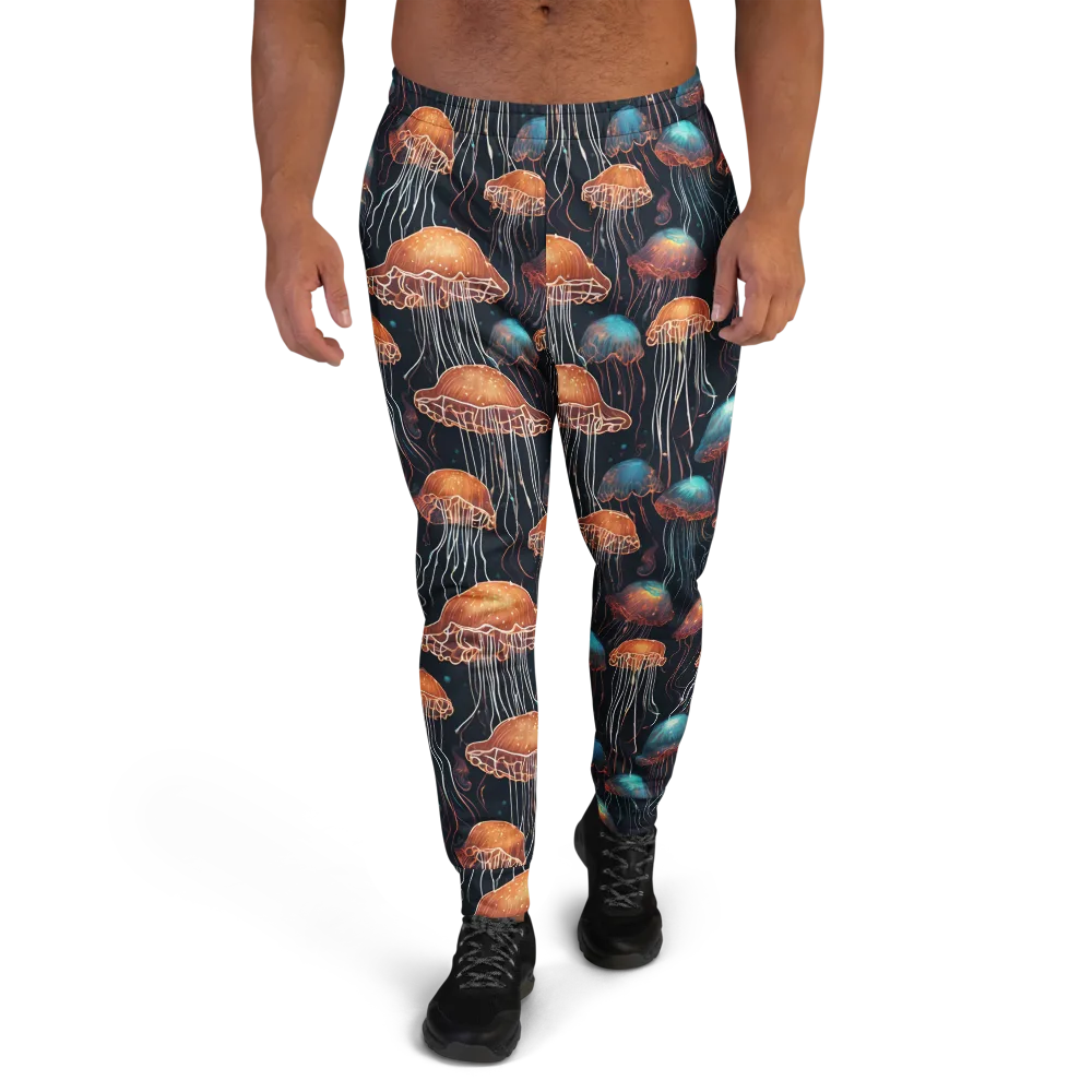 Ocean After Dark on Men's Joggers — Front