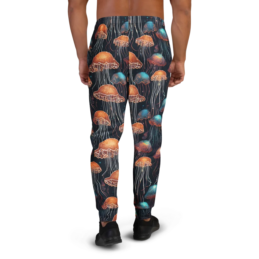 Ocean After Dark on Men's Joggers — Back