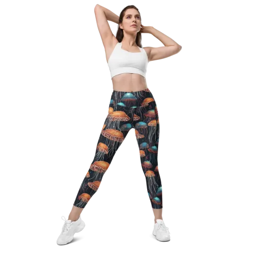 Ocean After Dark on a Leggings with Pockets