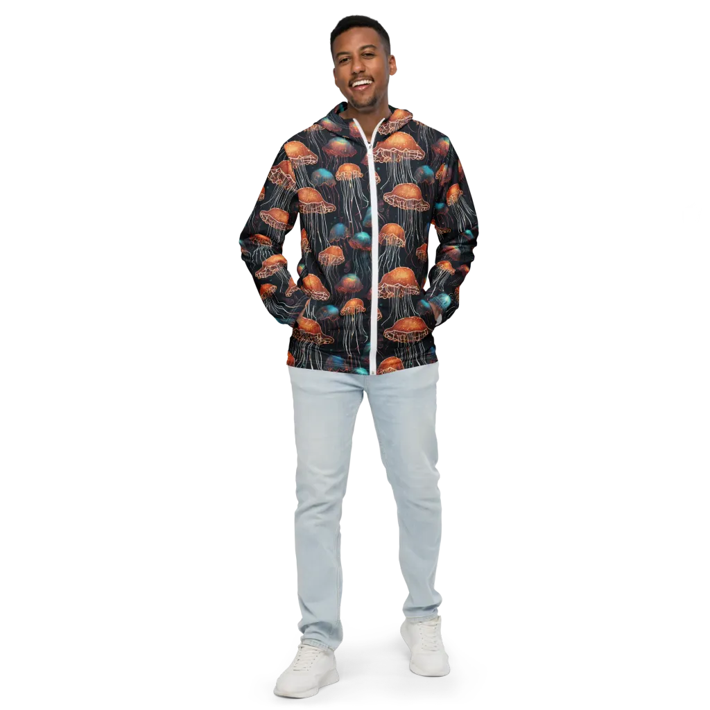 Ocean After Dark on Men's Windbreaker — Front