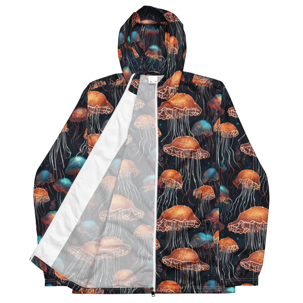 Ocean After Dark on Men's Windbreaker — Front