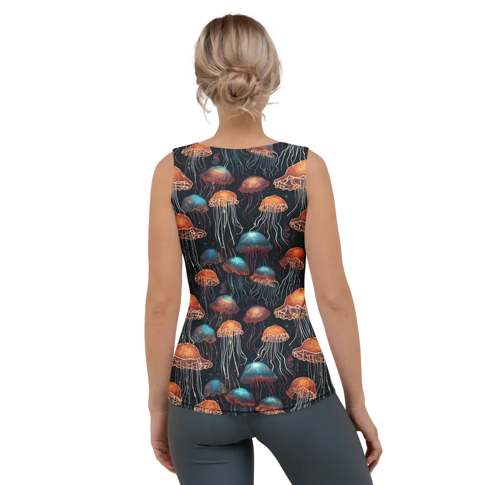 Ocean After Dark on Women's Tank Top — Back